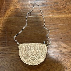 & other stories woven straw purse